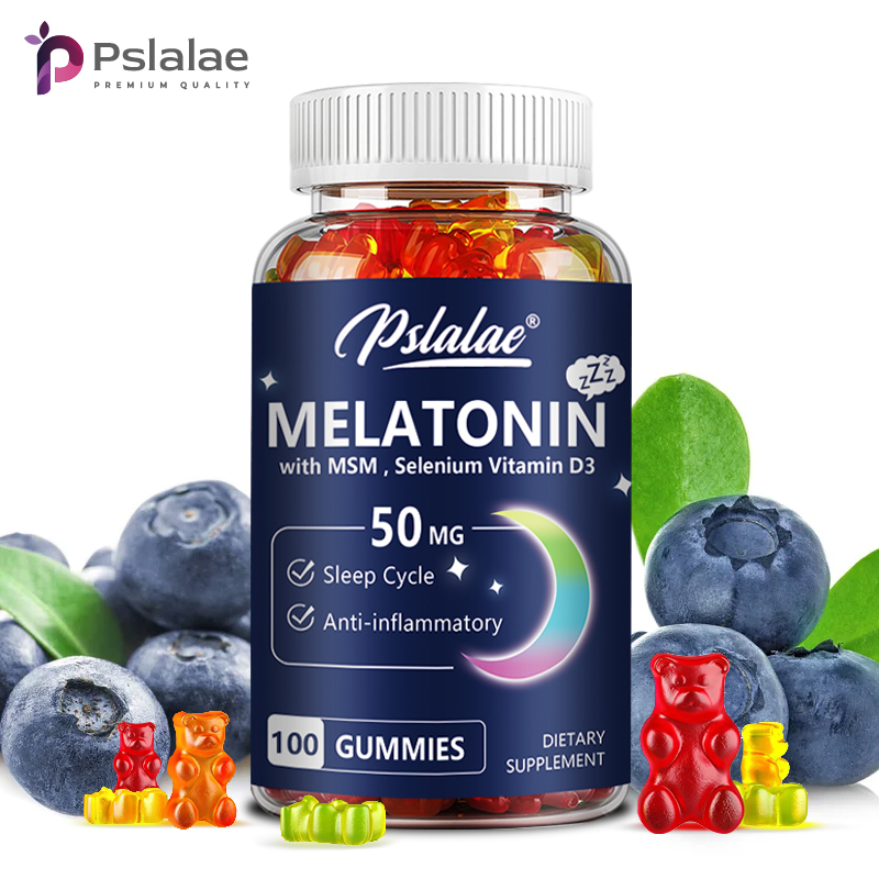 Melatonin Sleep Gummy - Melatonin Gummies 50mg-alat bantu tidur, meningkatkan