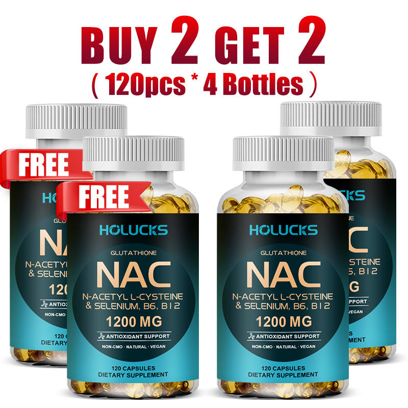 Nac N Acetyl Cysteine - Suplemen NAC Alami, Detoks & Antioksidan,