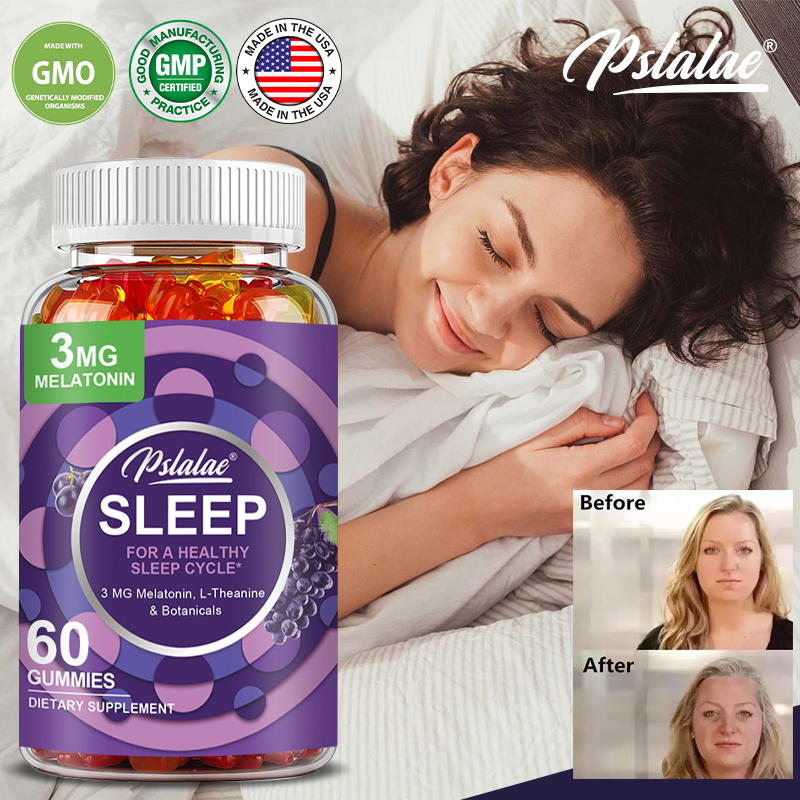 Melatonin Sleep Gummy - Permen Tidur - Relaksasi, Mengurangi Stres,