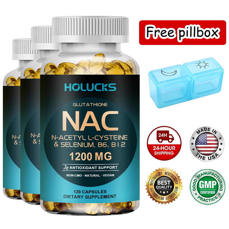 Nac N Acetyl Cysteine - Suplemen Kapsul NAC Glutathione, Perawatan Detoksifikasi