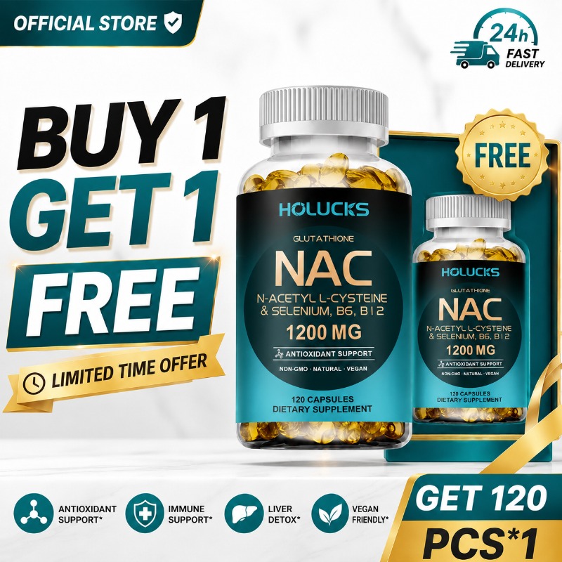 Nac N Acetyl Cysteine - Suplemen NAC, dengan 1200mg N-Acetyl L-Cysteine