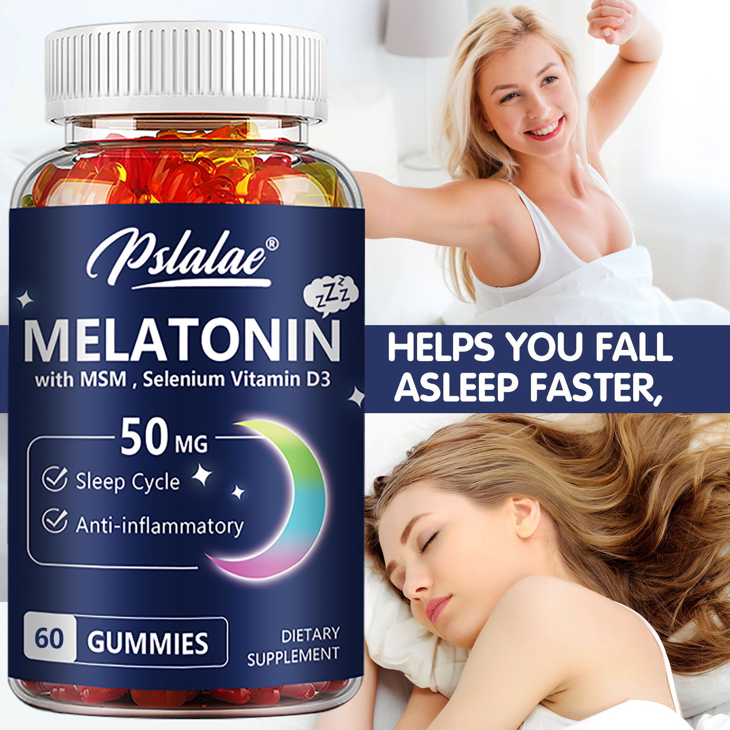 Melatonin Sleep Gummy - Melatonin Gummies 50mg - Pereda Stres