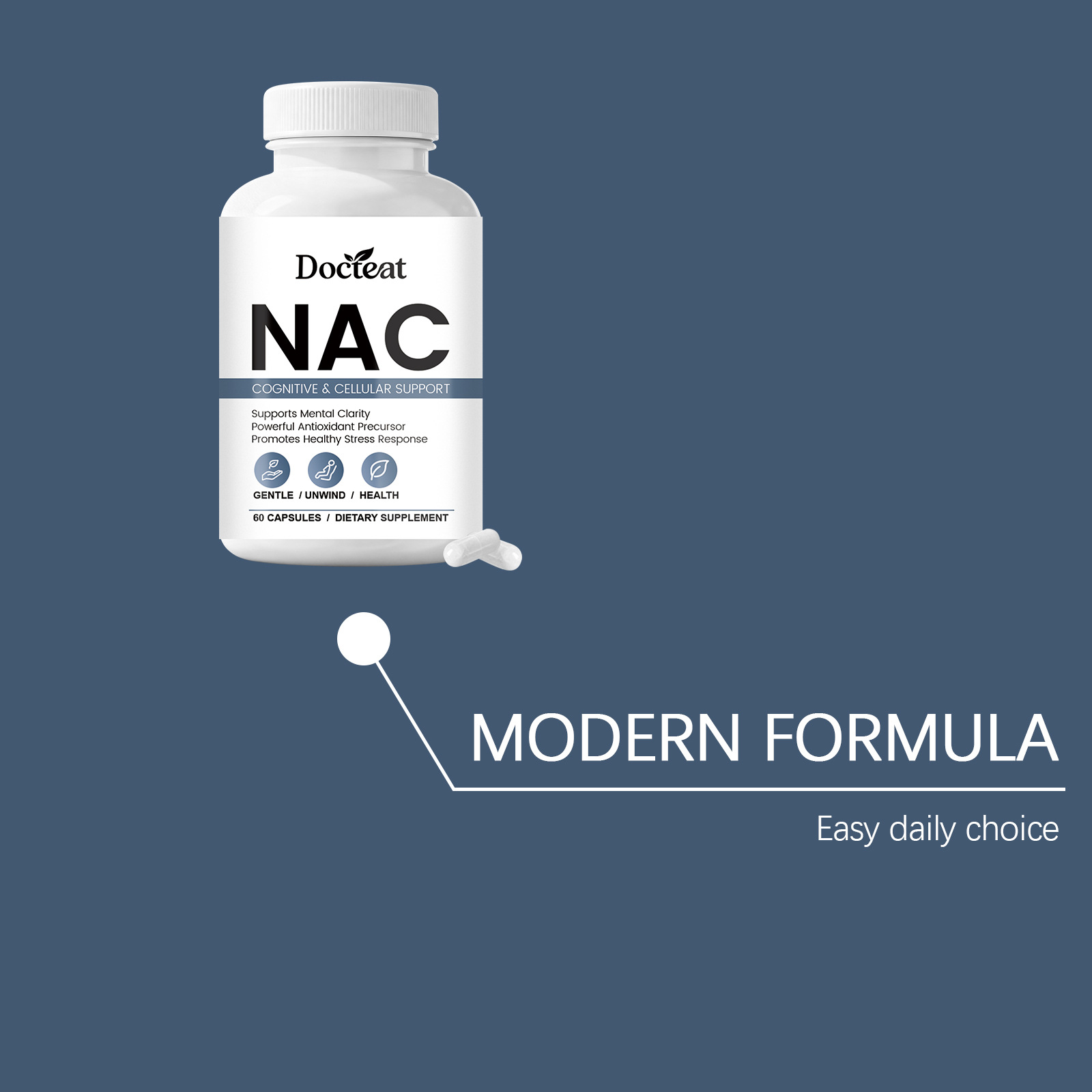 Kapsul Suplemen NAC Antioksida - Nac N Acetyl Cysteine ulasan dan harga