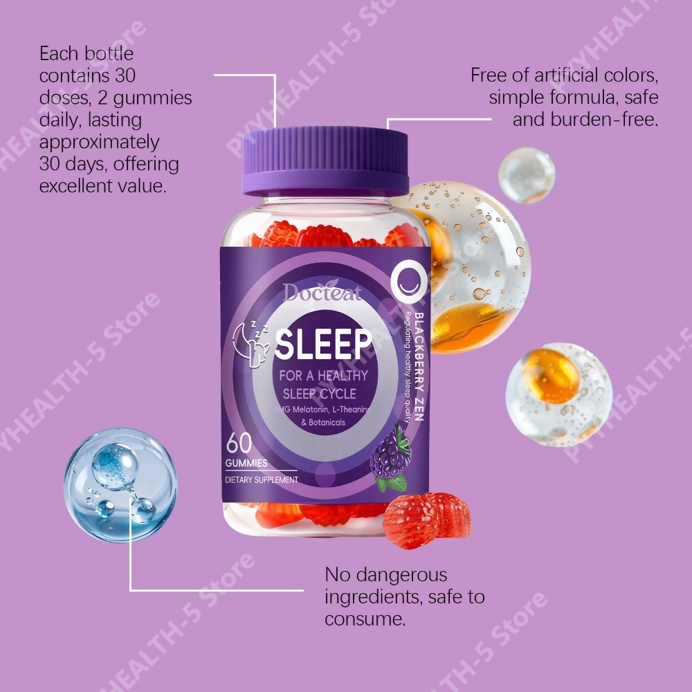 Docteat Sleep Gummies 3mg Mela - Melatonin Sleep Gummy ulasan dan harga