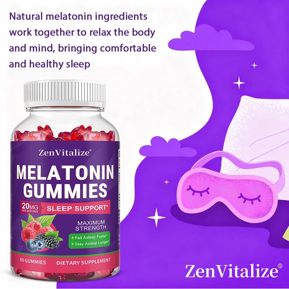 Permen Jeli Melatonin untuk De - Melatonin Sleep Gummy ulasan dan harga