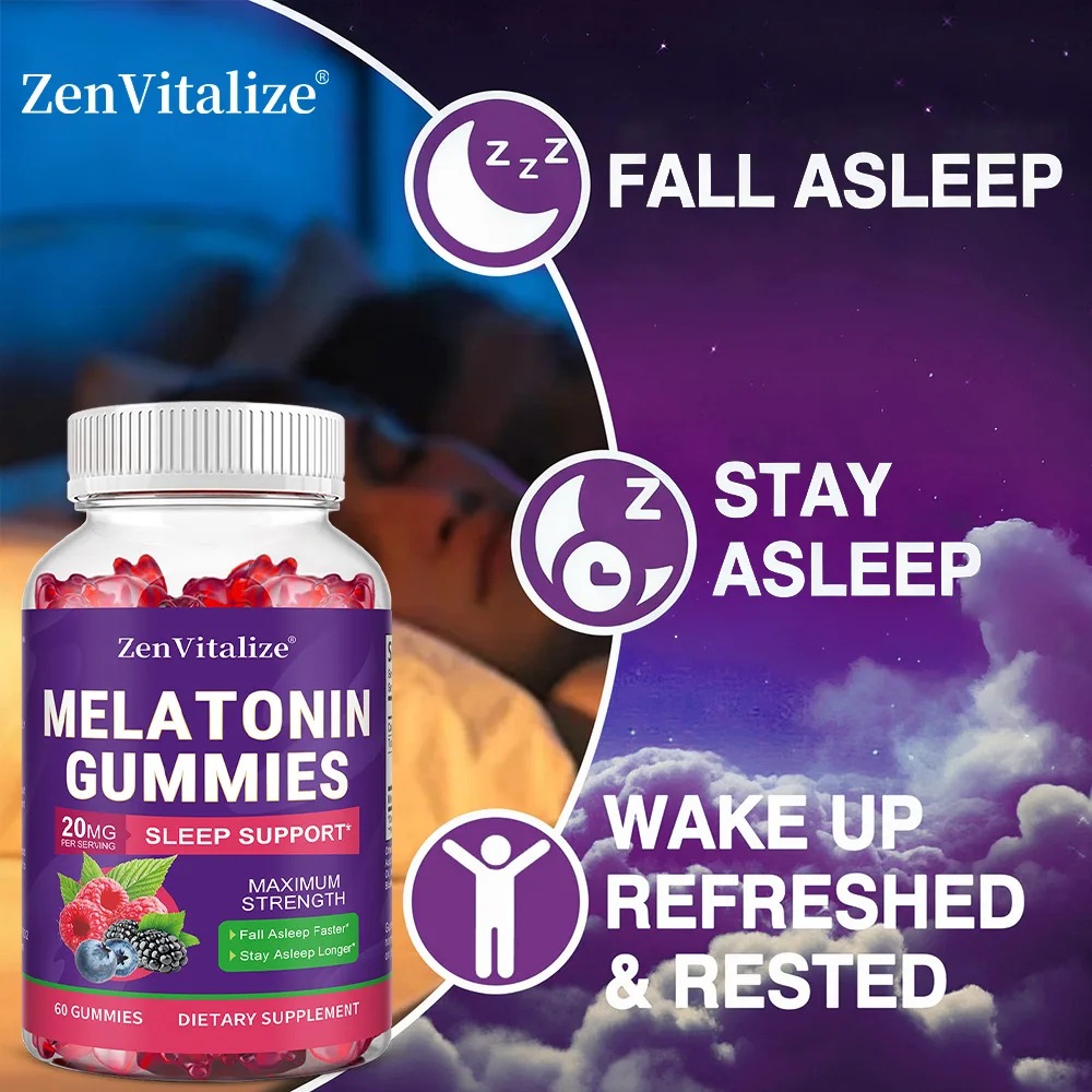 Permen Jeli Melatonin untuk De - Melatonin Sleep Gummy ulasan dan harga