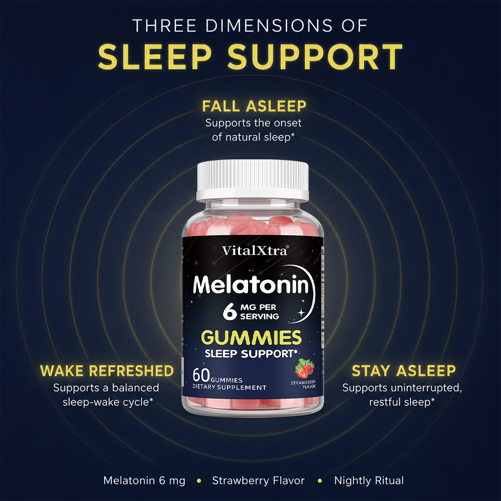 Permen Jeli Melatonin 6mg, Pen - Melatonin Sleep Gummy ulasan dan harga
