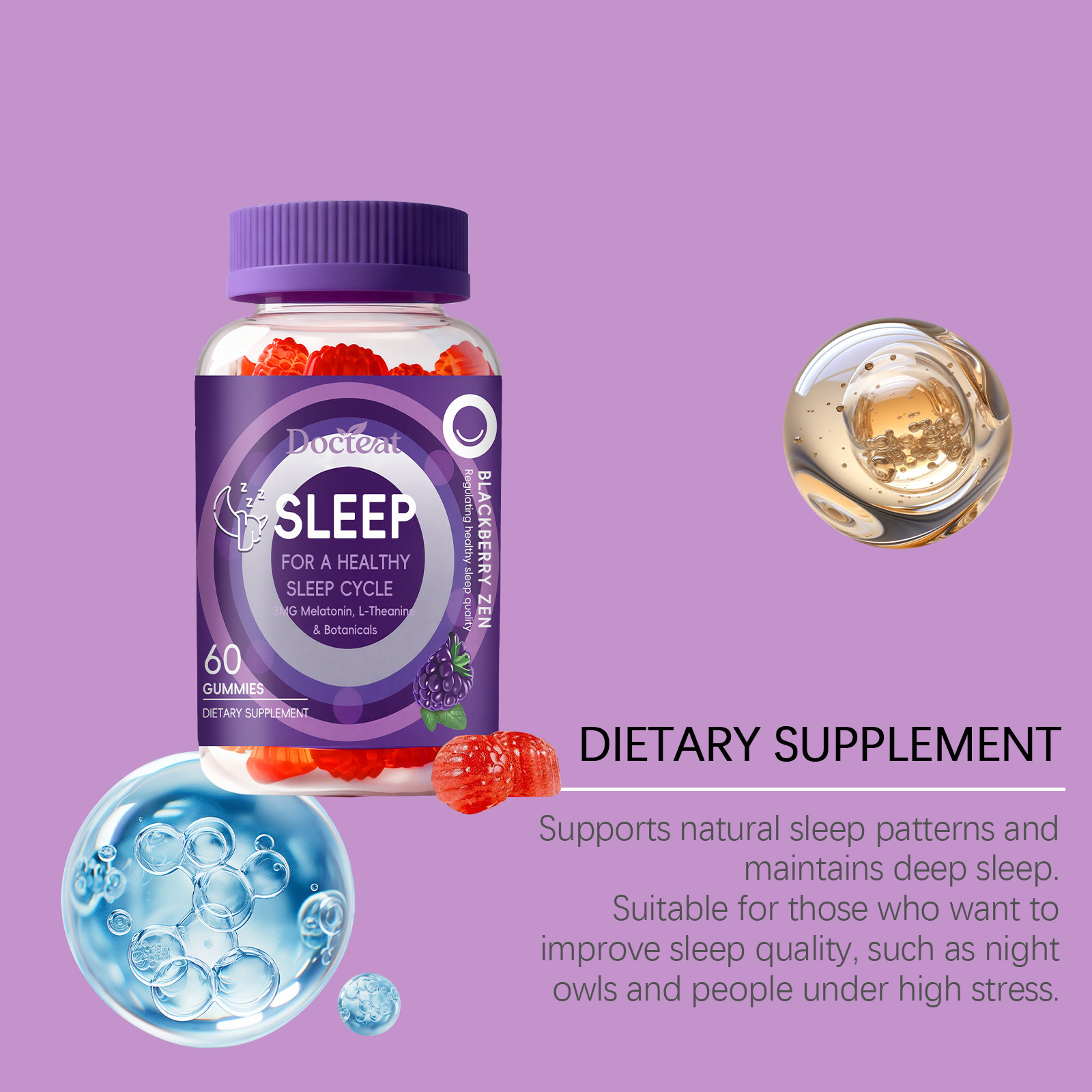 Permen Tidur Dengan Melatonin  - Melatonin Sleep Gummy ulasan dan harga
