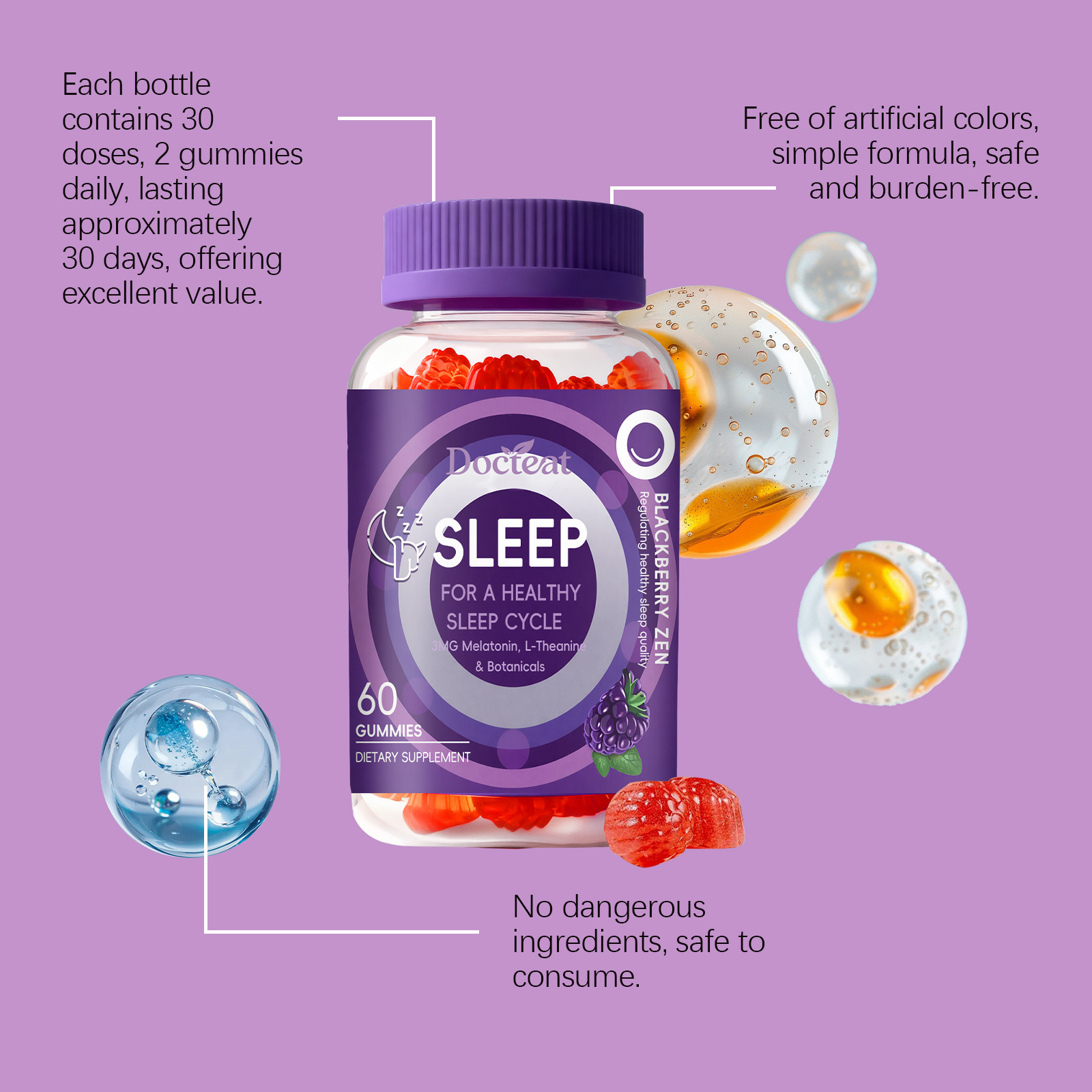 Permen Tidur Dengan Melatonin  - Melatonin Sleep Gummy ulasan dan harga