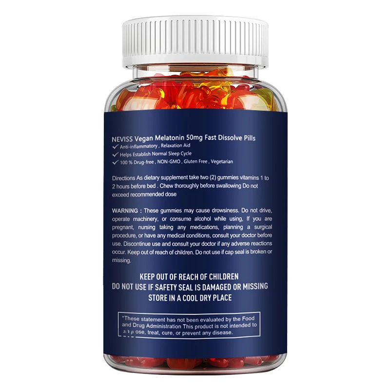Melatonin Gummies 50mg - Dukun - Melatonin Sleep Gummy ulasan dan harga
